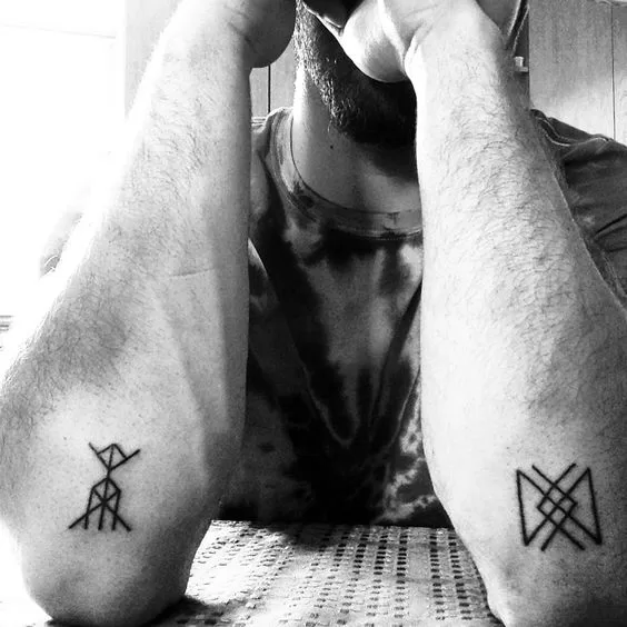Longevity and vitality rune tattoos