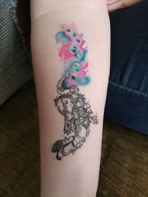 Astronaut tattoo