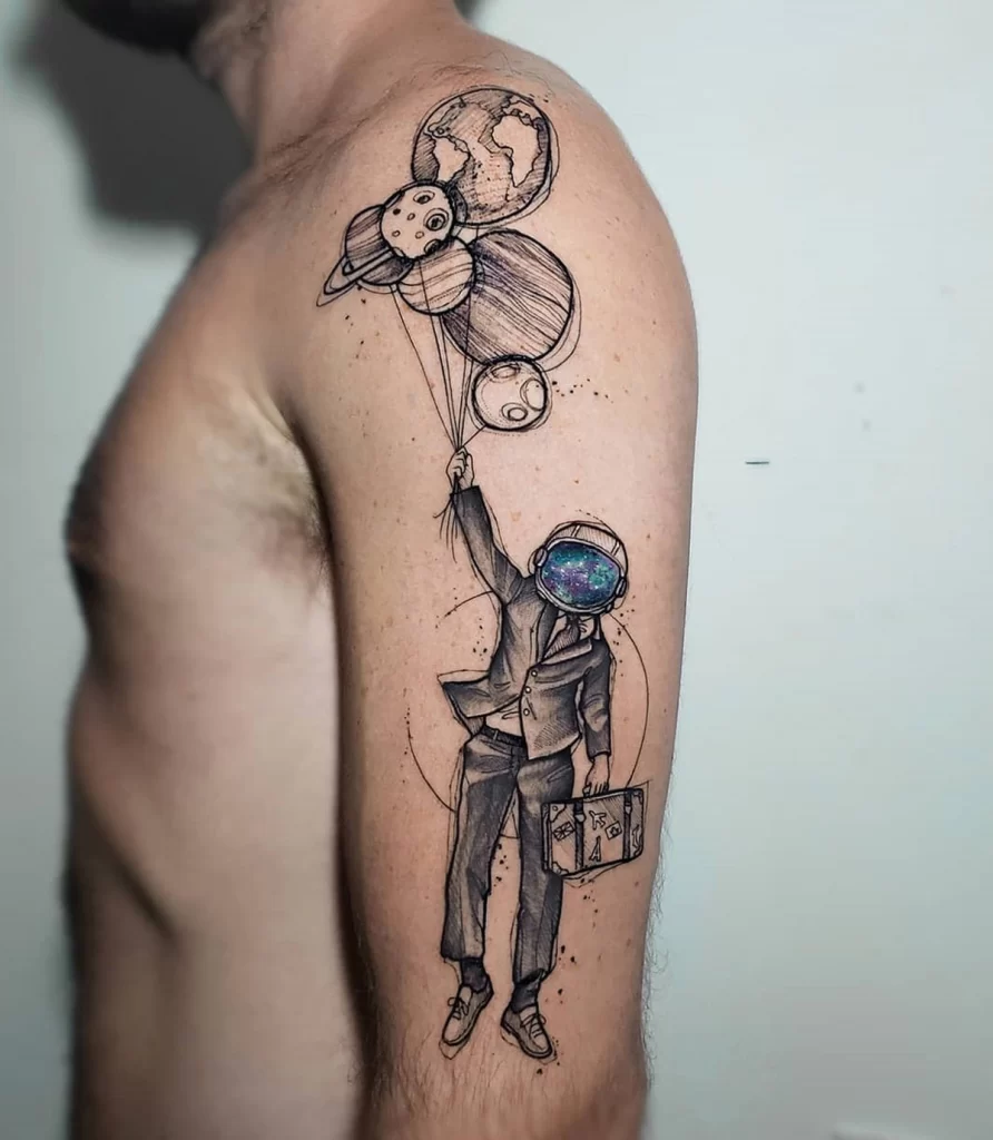 Astronaut tattoo