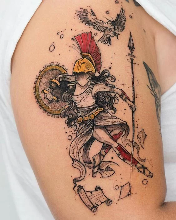 Spartan Woman Tattoo