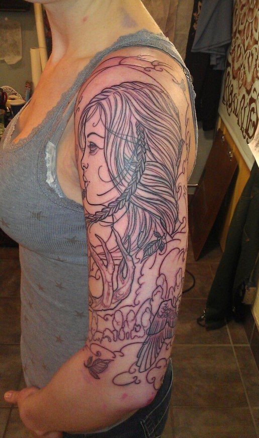 Artemis Bow Tattoo