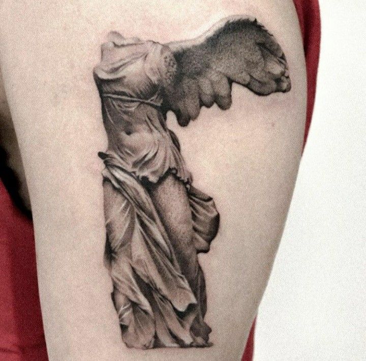 Winged Victory of Samothrace Tattoo