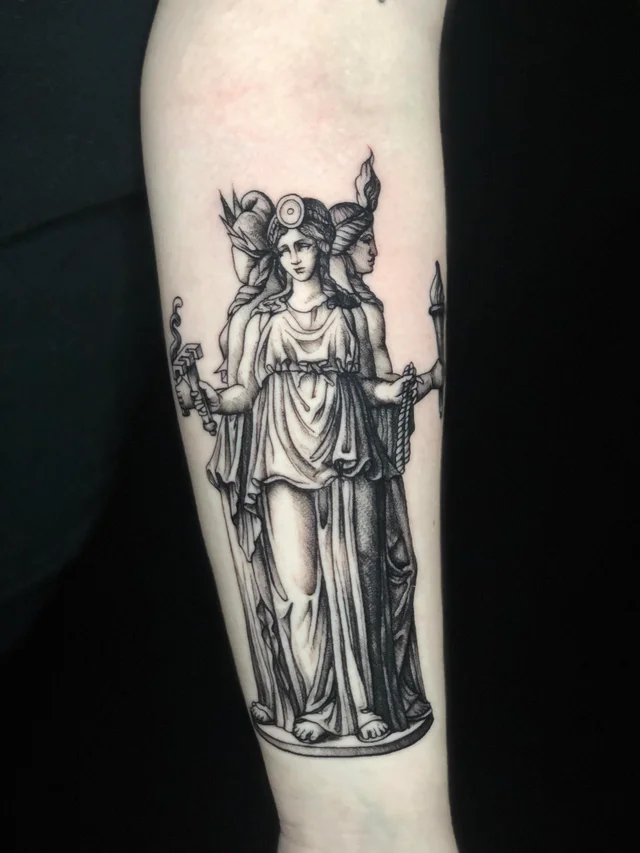 Triple Goddess Tattoo