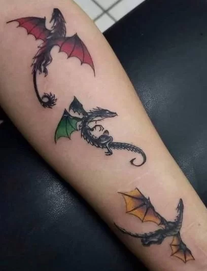 Game of thrones dragon tattoos