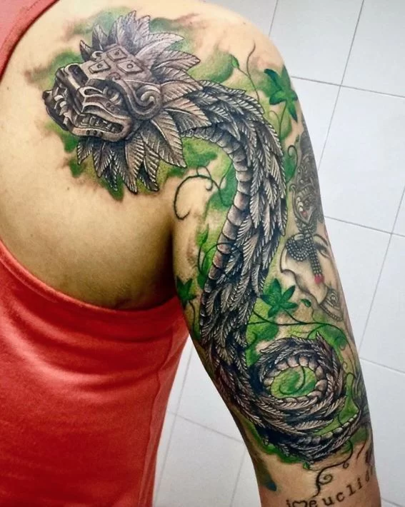 Quetzalcoatrl tattoo