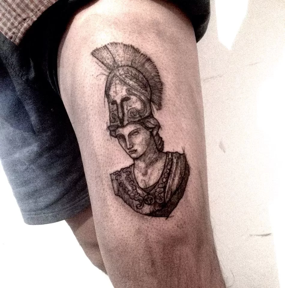 Athena Goddess Tattoo - TATTOOGOTO