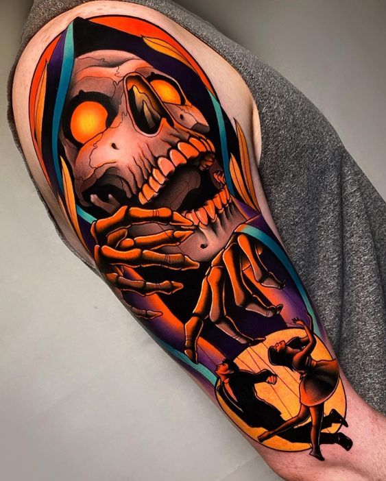 New School Grim Reaper Tattoo – TATTOOGOTO