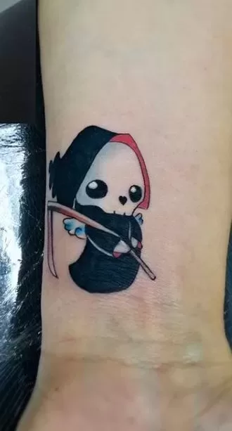 Cute Grim Reaper Tattoo - TATTOOGOTO
