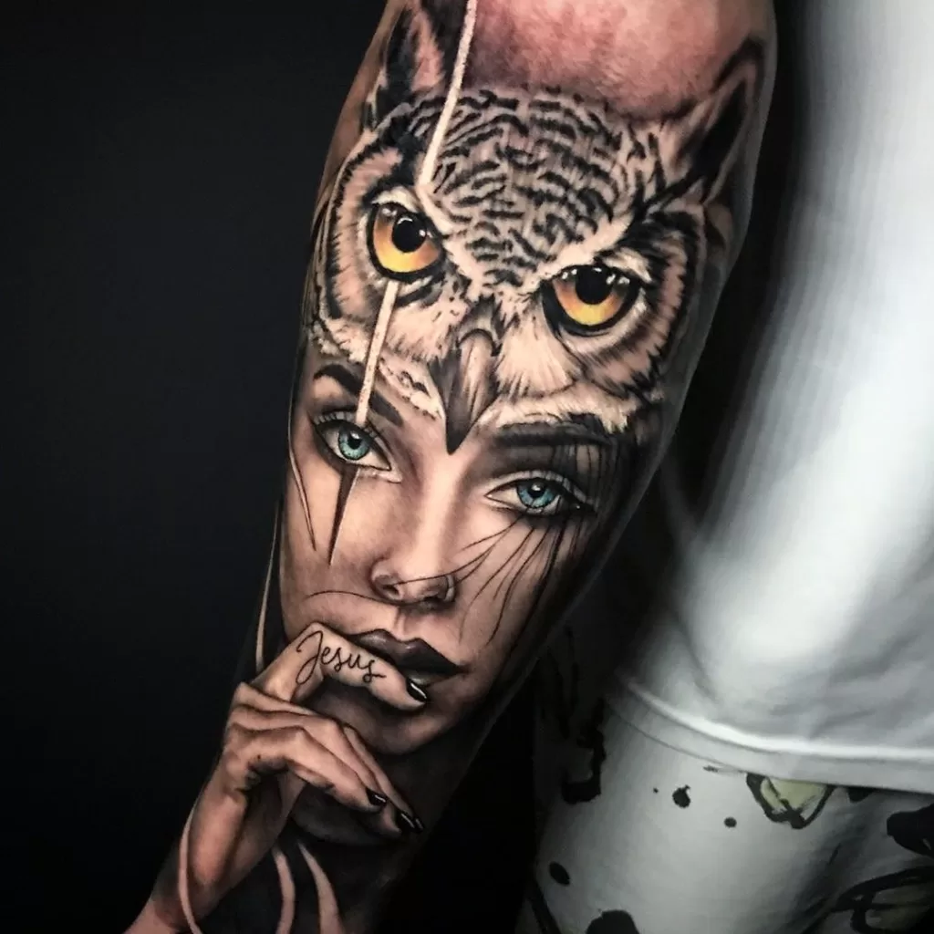 Owl Sleeve tattoo myke chambers  Tattoos by Myke Chambers w  Flickr