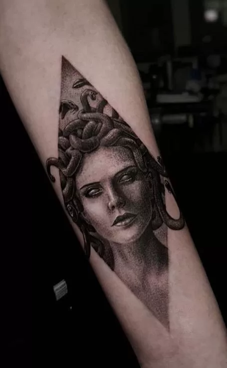 Medusa Detailed Tattoo