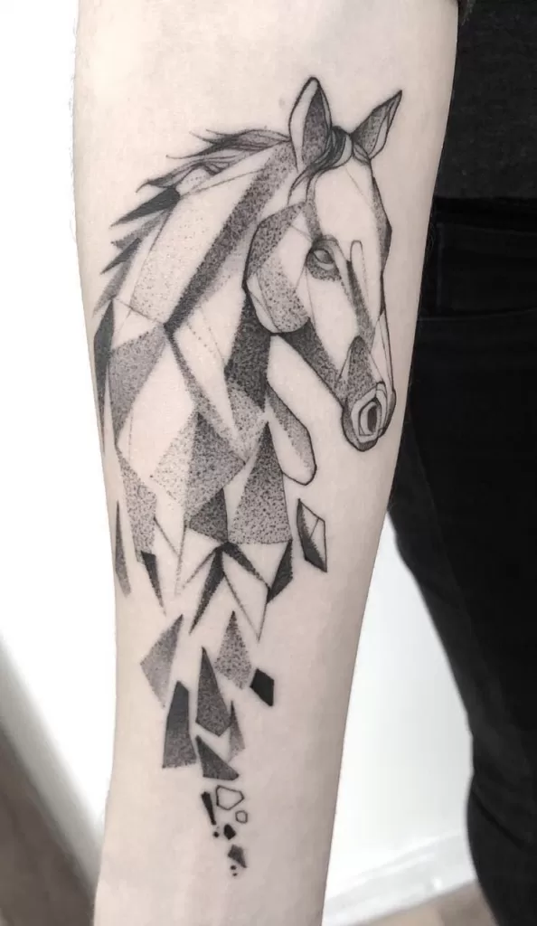 Pegasus Low Poly Tattoo