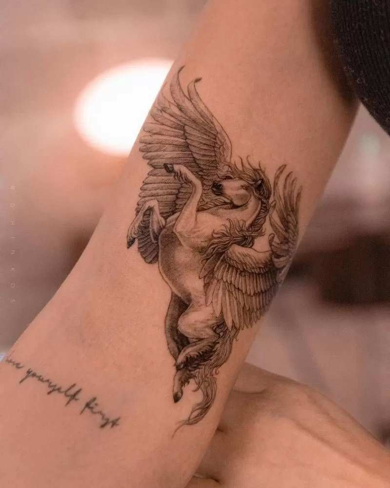 Pegasus Arm Tattoo