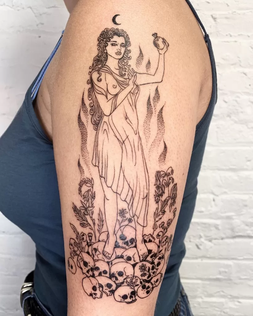 Persephone Greek Goddess Tattoo