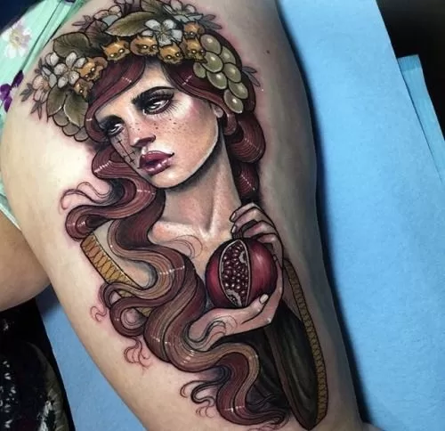 Goddess Persephone Tattoo