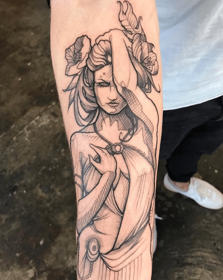 Persephone Goddess Tattoo
