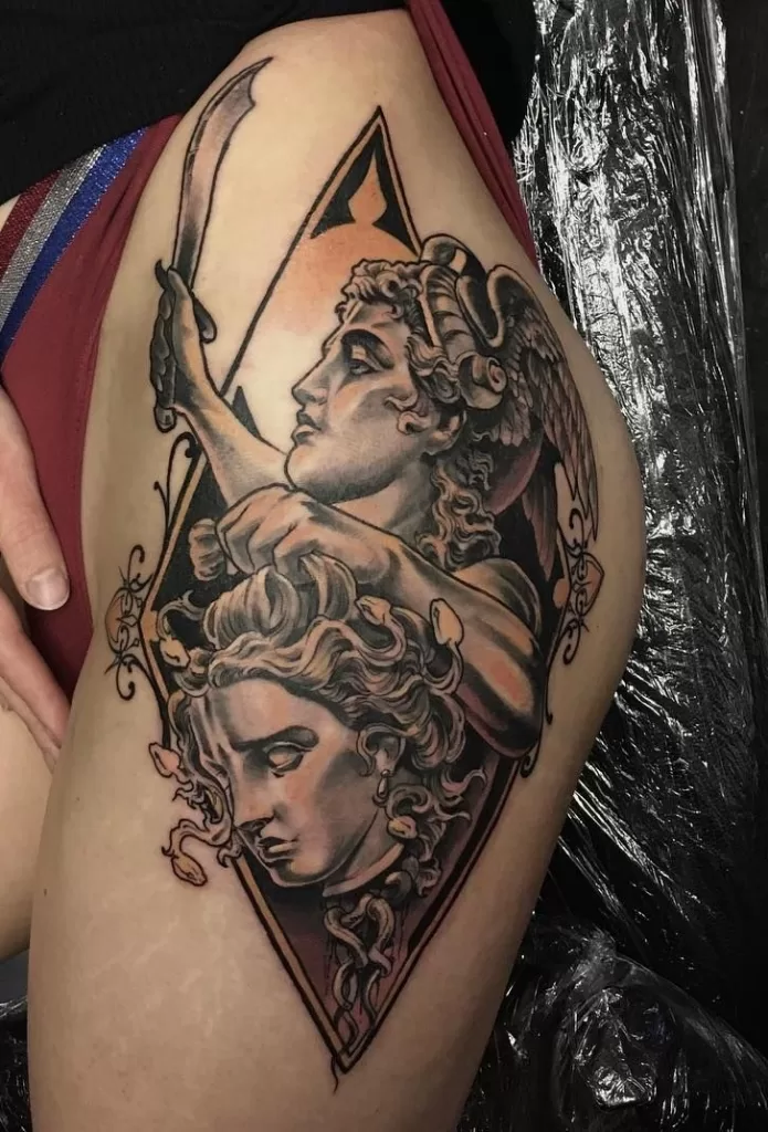 Perseus Slaying Medusa Tattoo