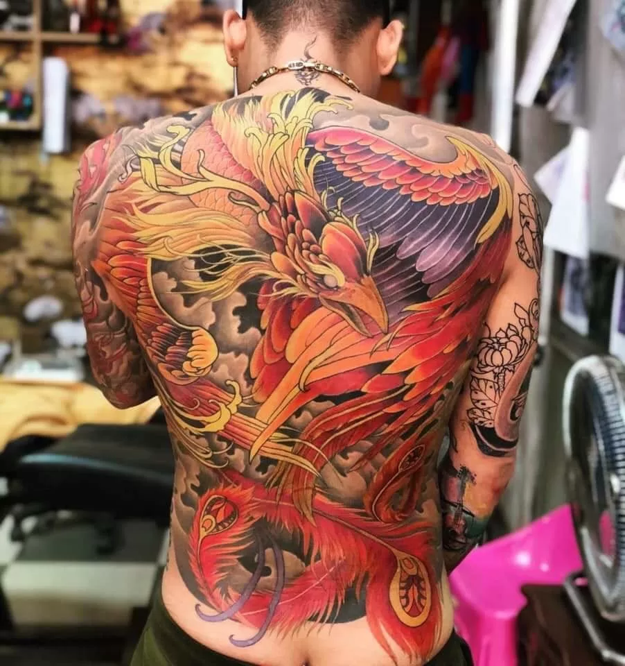 Japanese Traditional Phoenix Tattoo - TATTOOGOTO