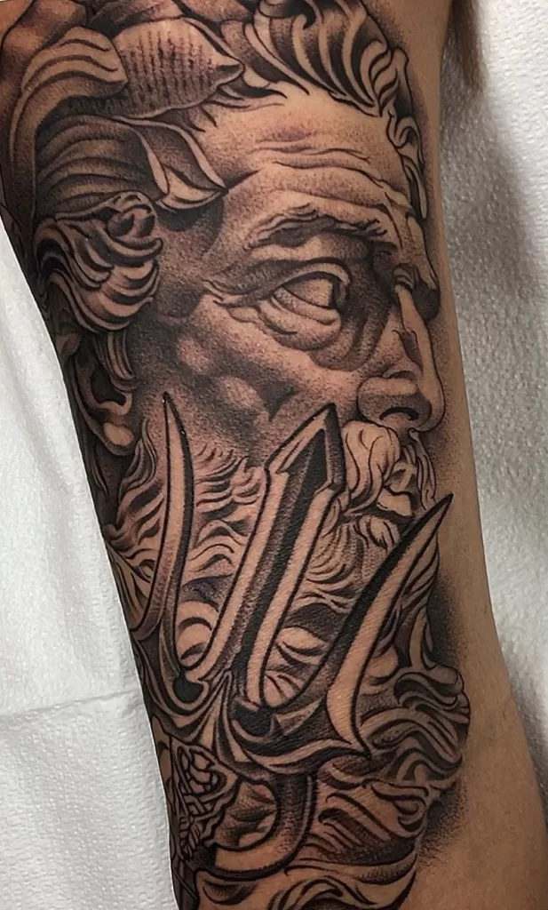 Sea God Neptune Tattoo