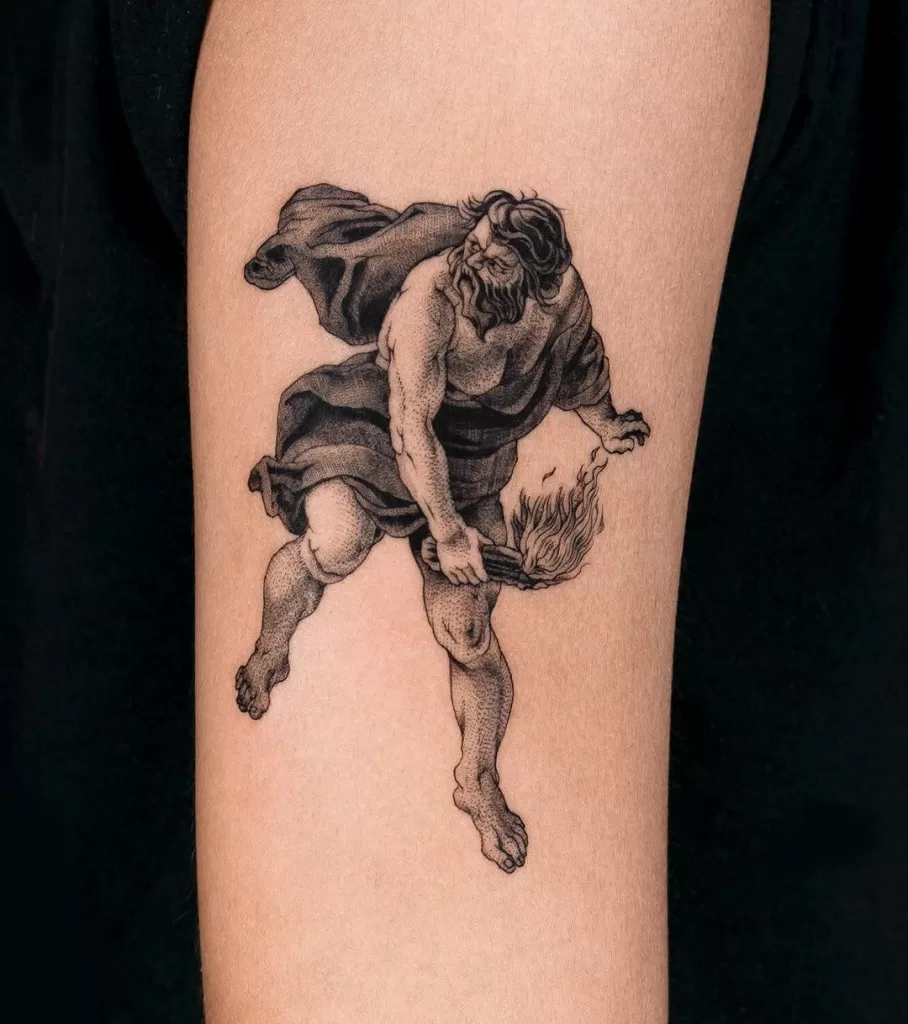 Prometheus Fire Giver Tattoo
