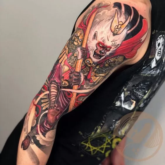 Sun Wukong Sleeve Tattoo
