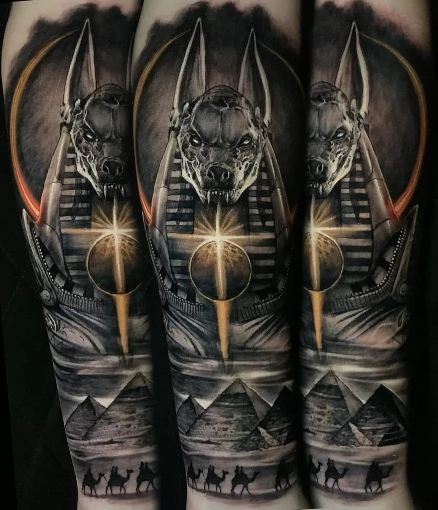 Anubis God Tattoo
