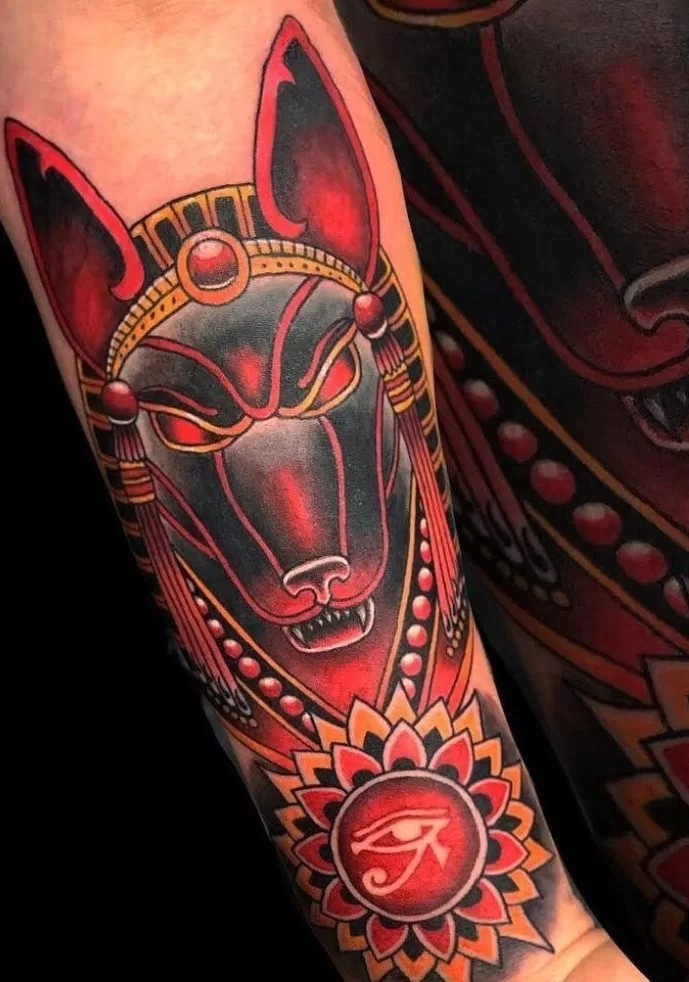 Anubis Neo Traditional Tattoo