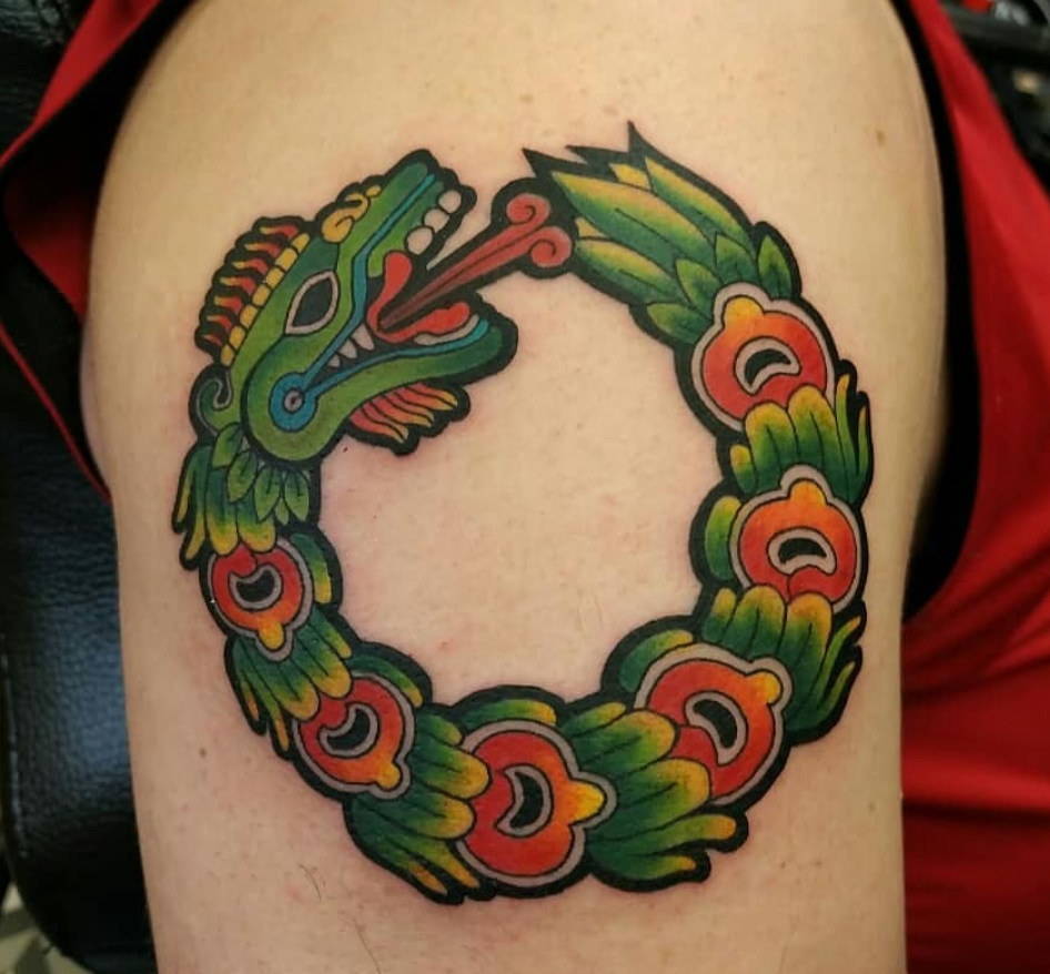 Quetzalcoatl Enso Tattoo