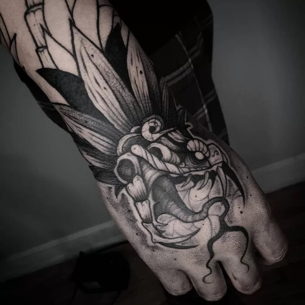 Quetzalcoatl Gauntlet Tattoo