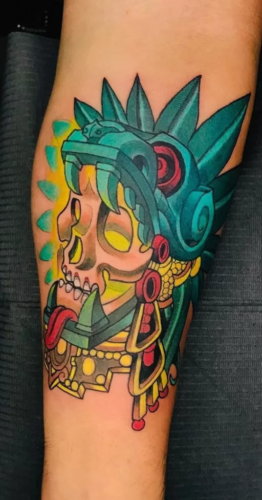 Quetzalcoatl Neo-Traditional Tattoo